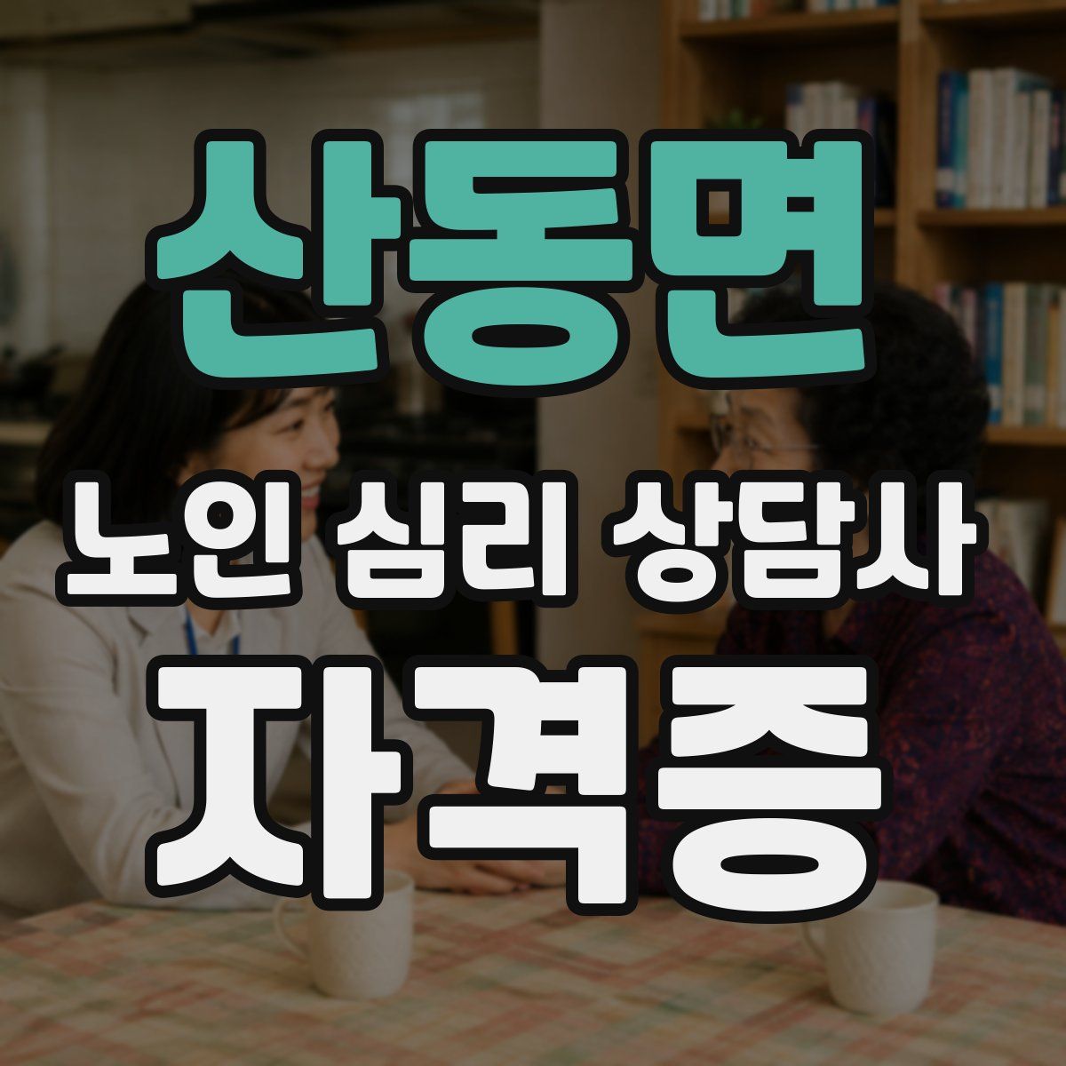 산동면 노인 심리 상담사 자격증