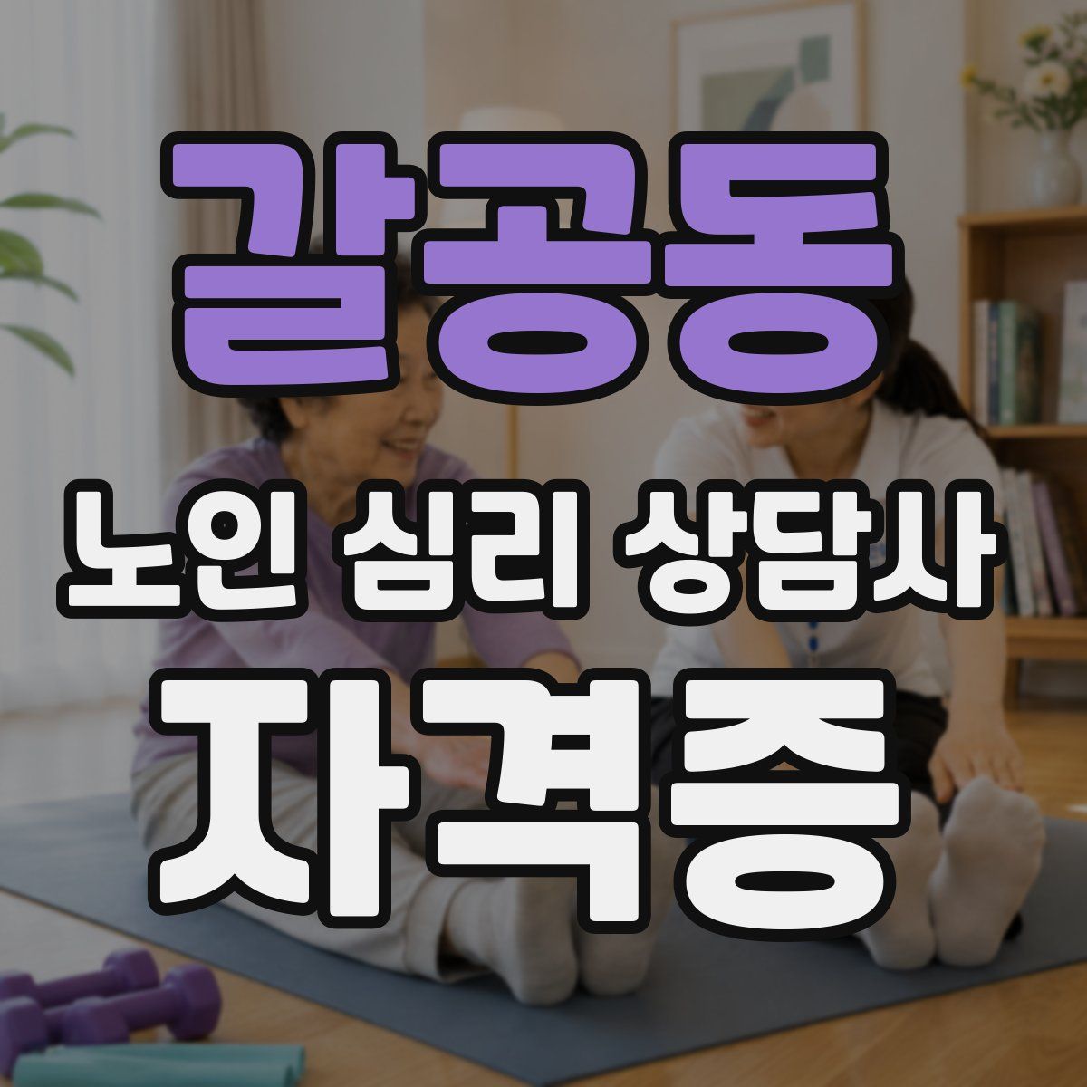 갈공동 노인 심리 상담사 자격증