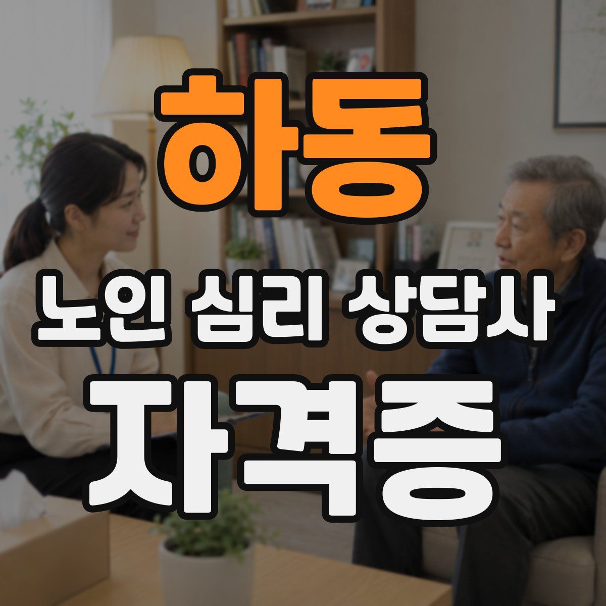 하동 노인 심리 상담사 자격증