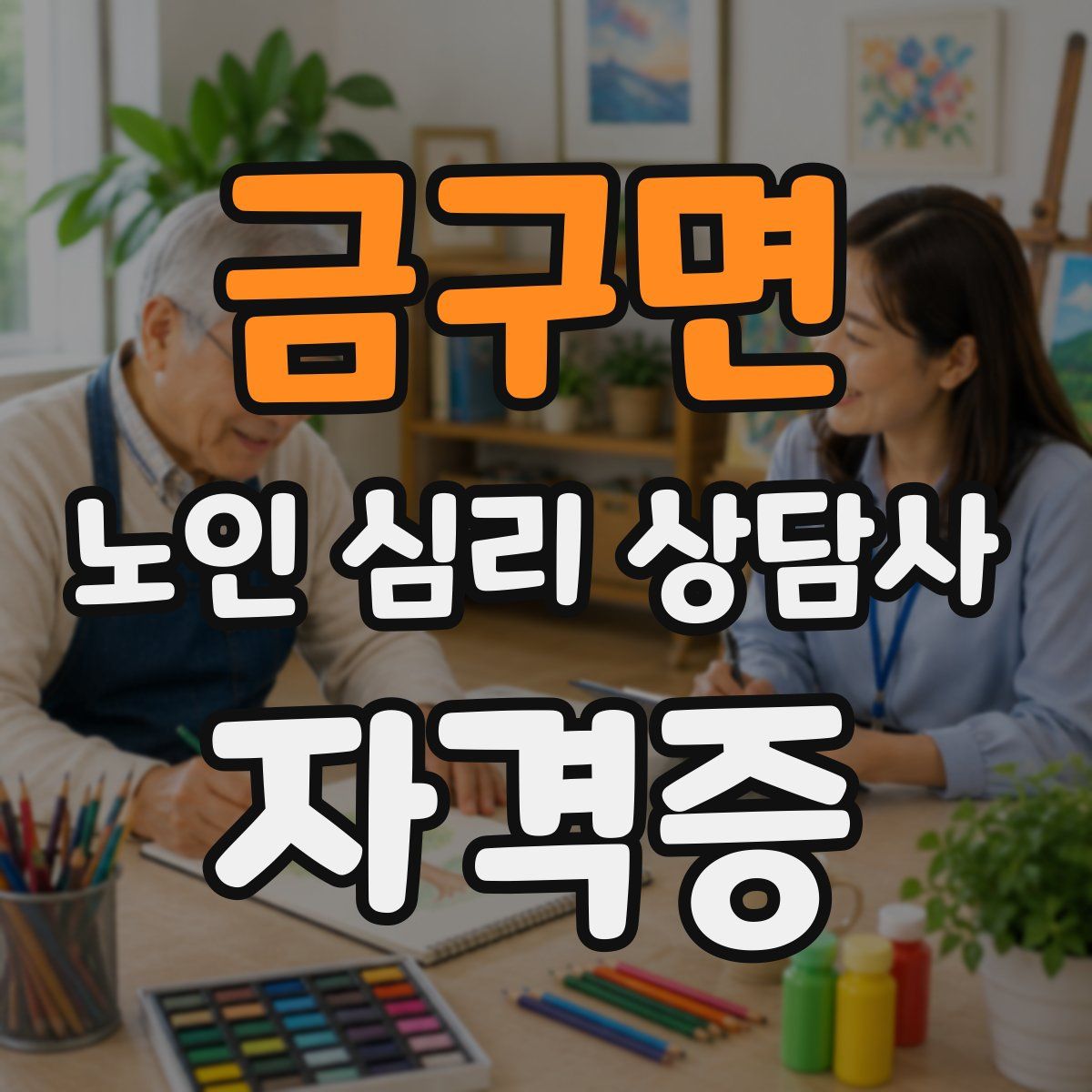 금구면 노인 심리 상담사 자격증
