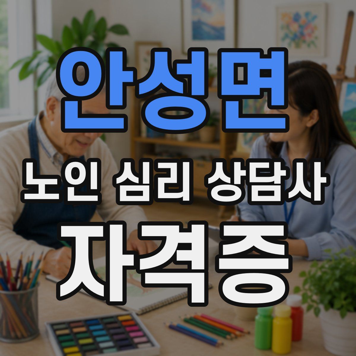 안성면 노인 심리 상담사 자격증