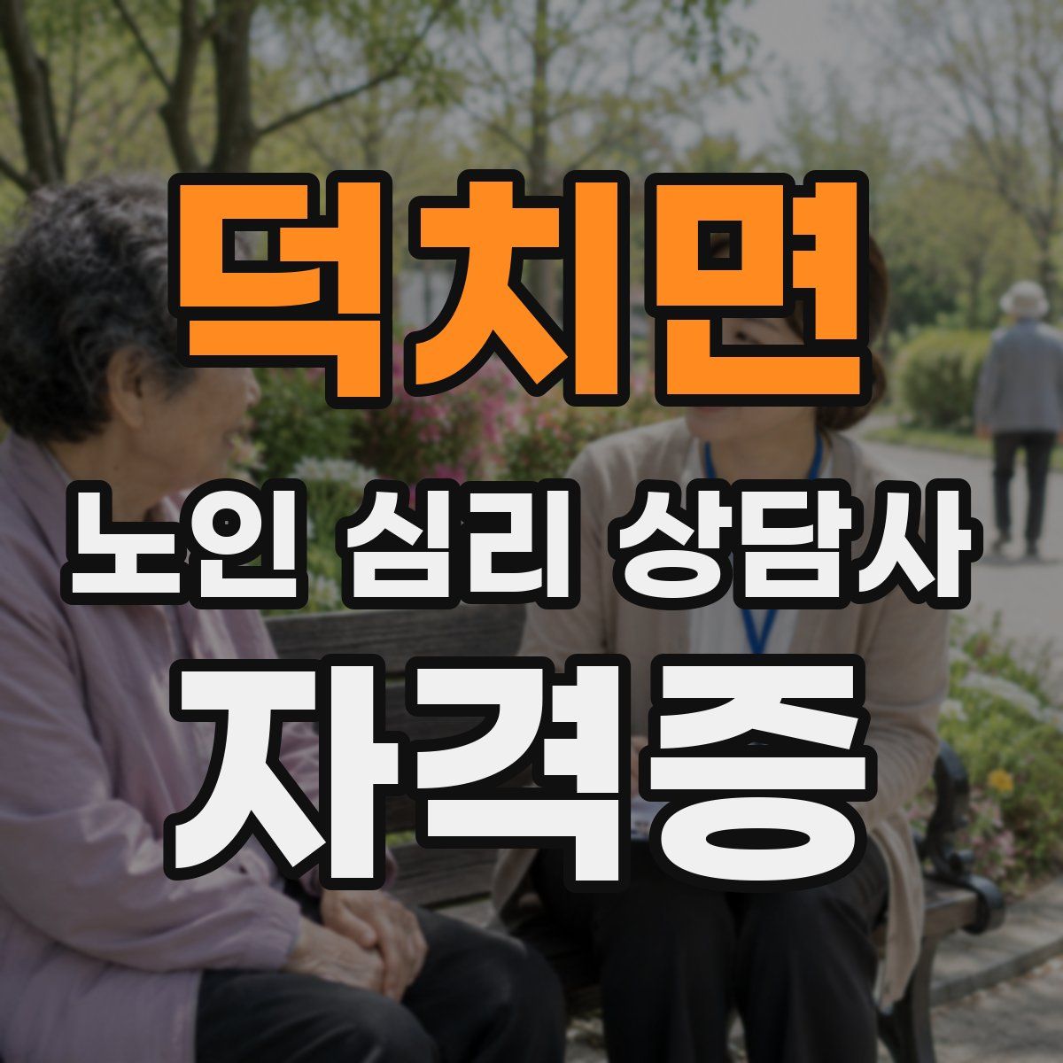 덕치면 노인 심리 상담사 자격증