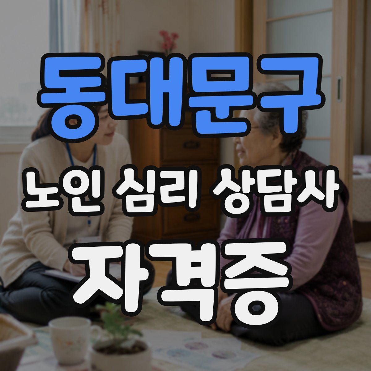 동대문구 노인 심리 상담사 자격증