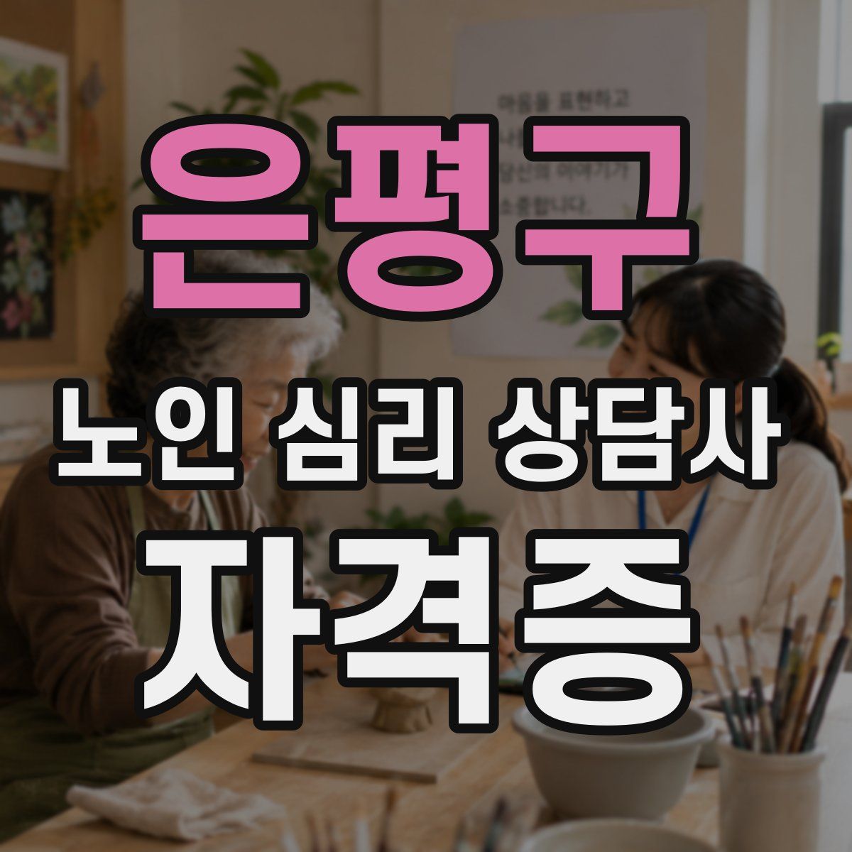 은평구 노인 심리 상담사 자격증