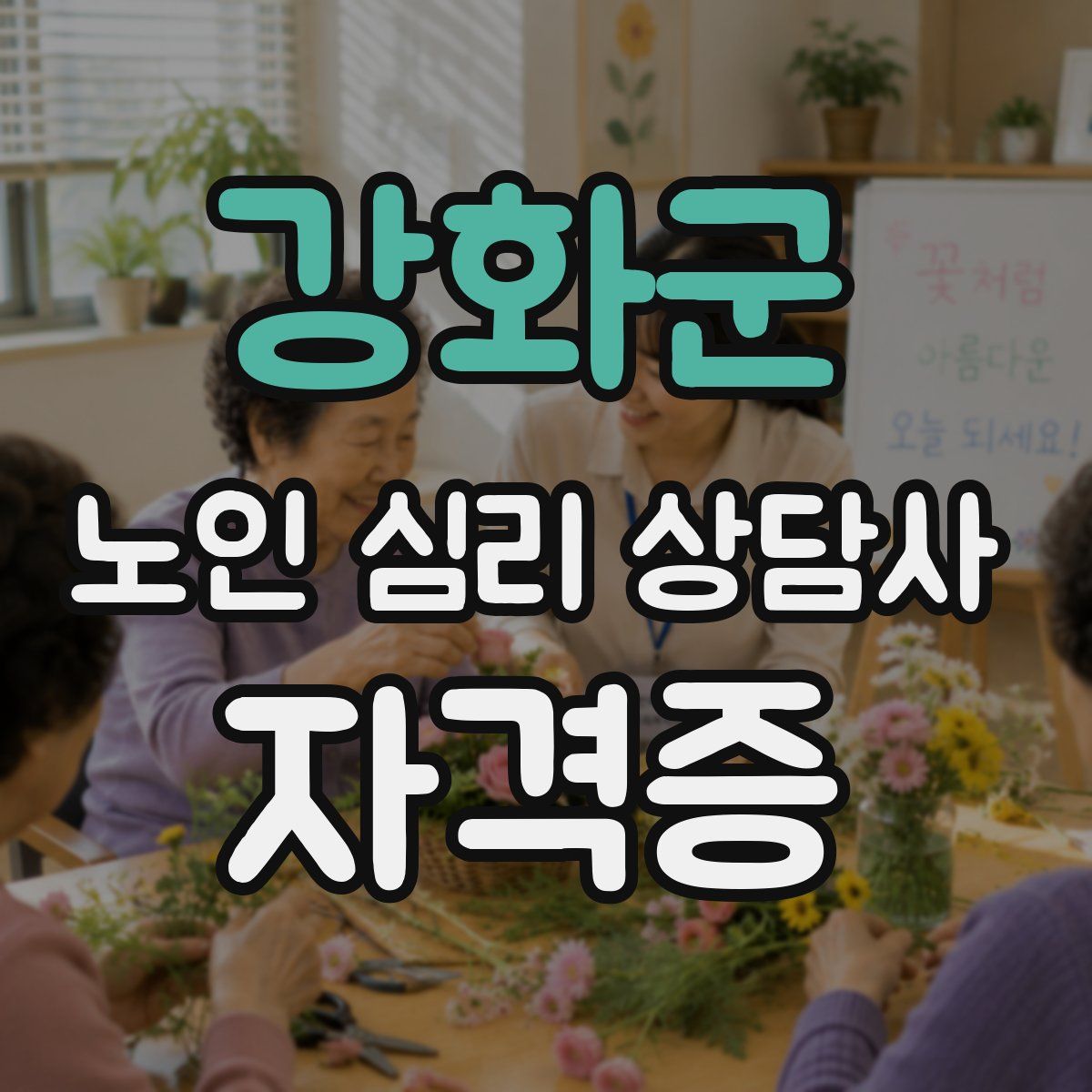 강화군 노인 심리 상담사 자격증