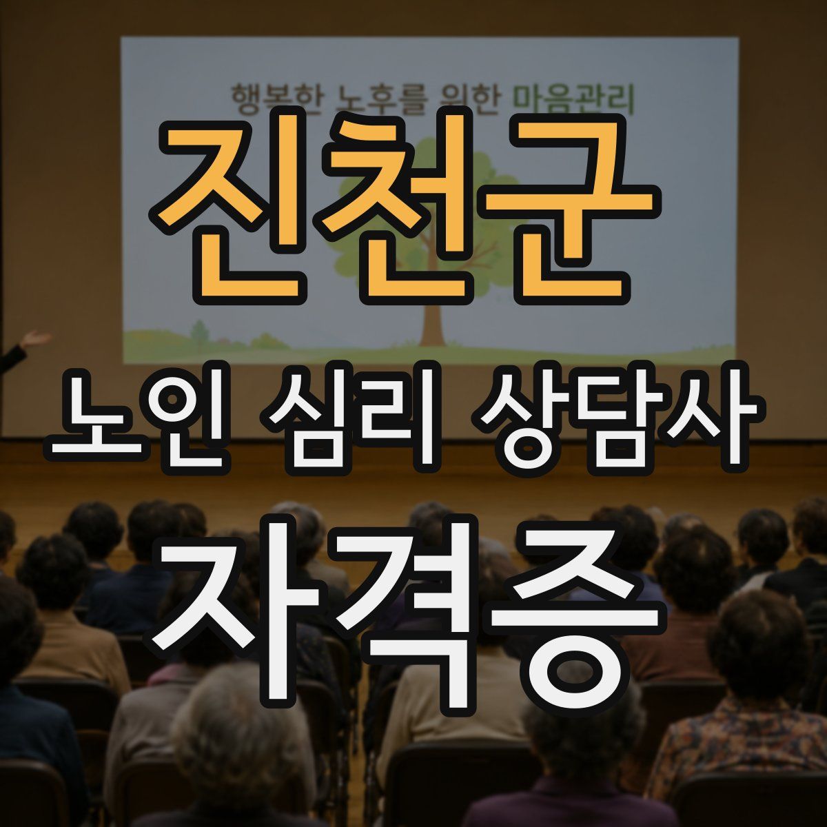 진천군 노인 심리 상담사 자격증