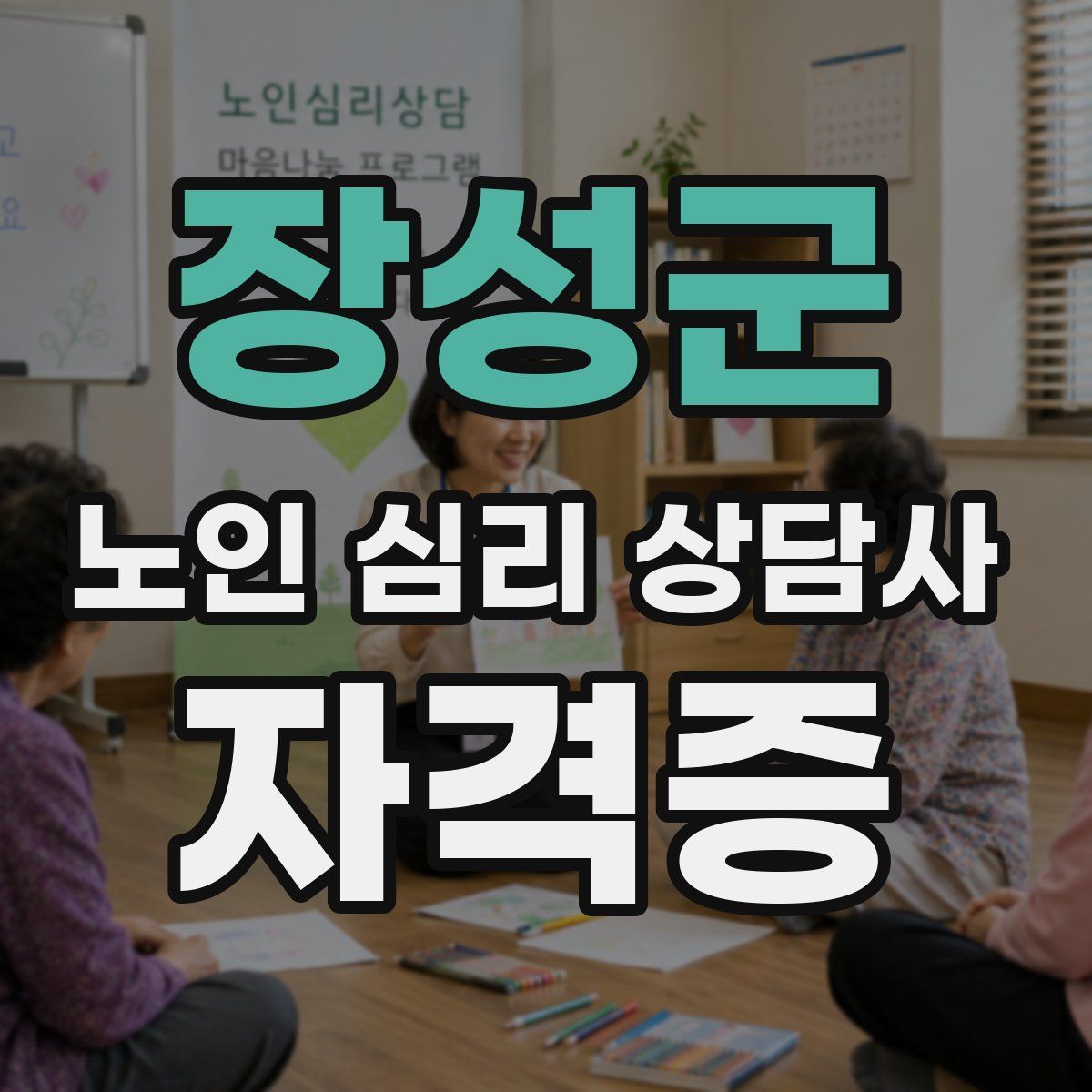 장성군 노인 심리 상담사 자격증