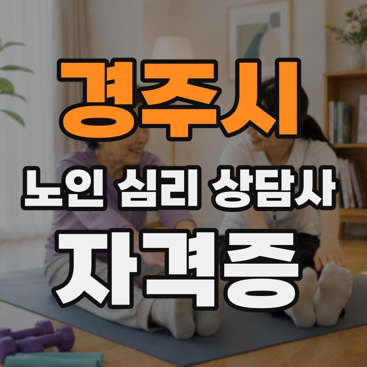 경주시 노인 심리 상담사 자격증