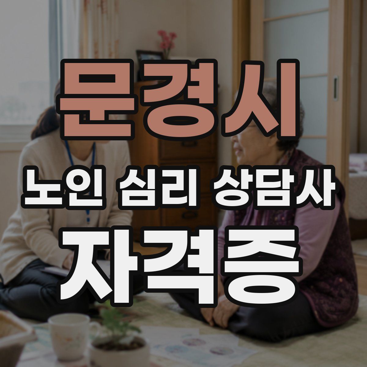 문경시 노인 심리 상담사 자격증