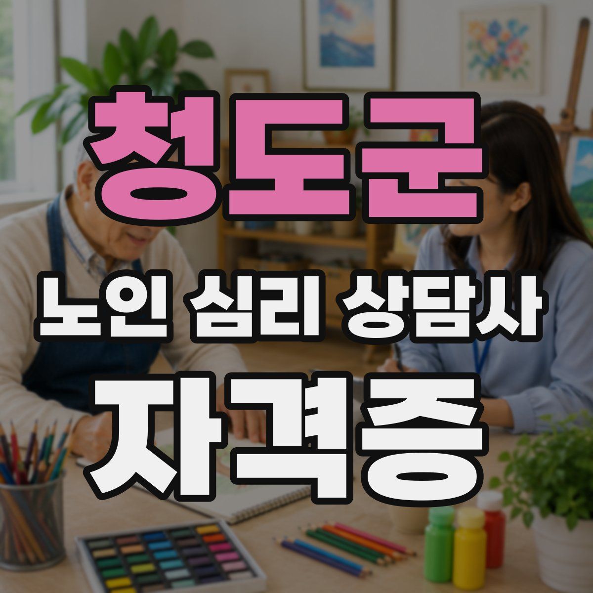 청도군 노인 심리 상담사 자격증