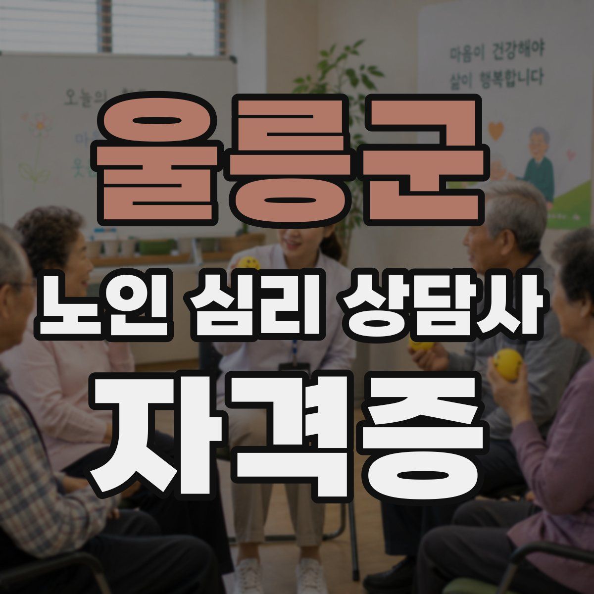 울릉군 노인 심리 상담사 자격증
