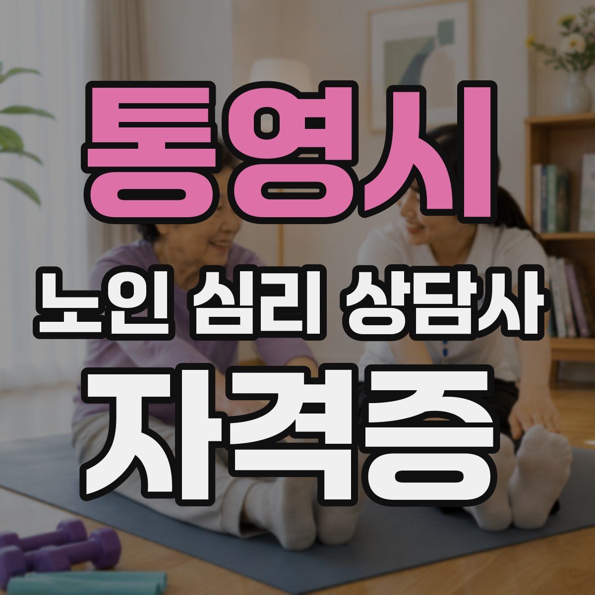 통영시 노인 심리 상담사 자격증