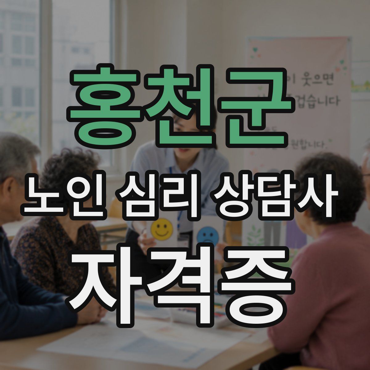 홍천군 노인 심리 상담사 자격증