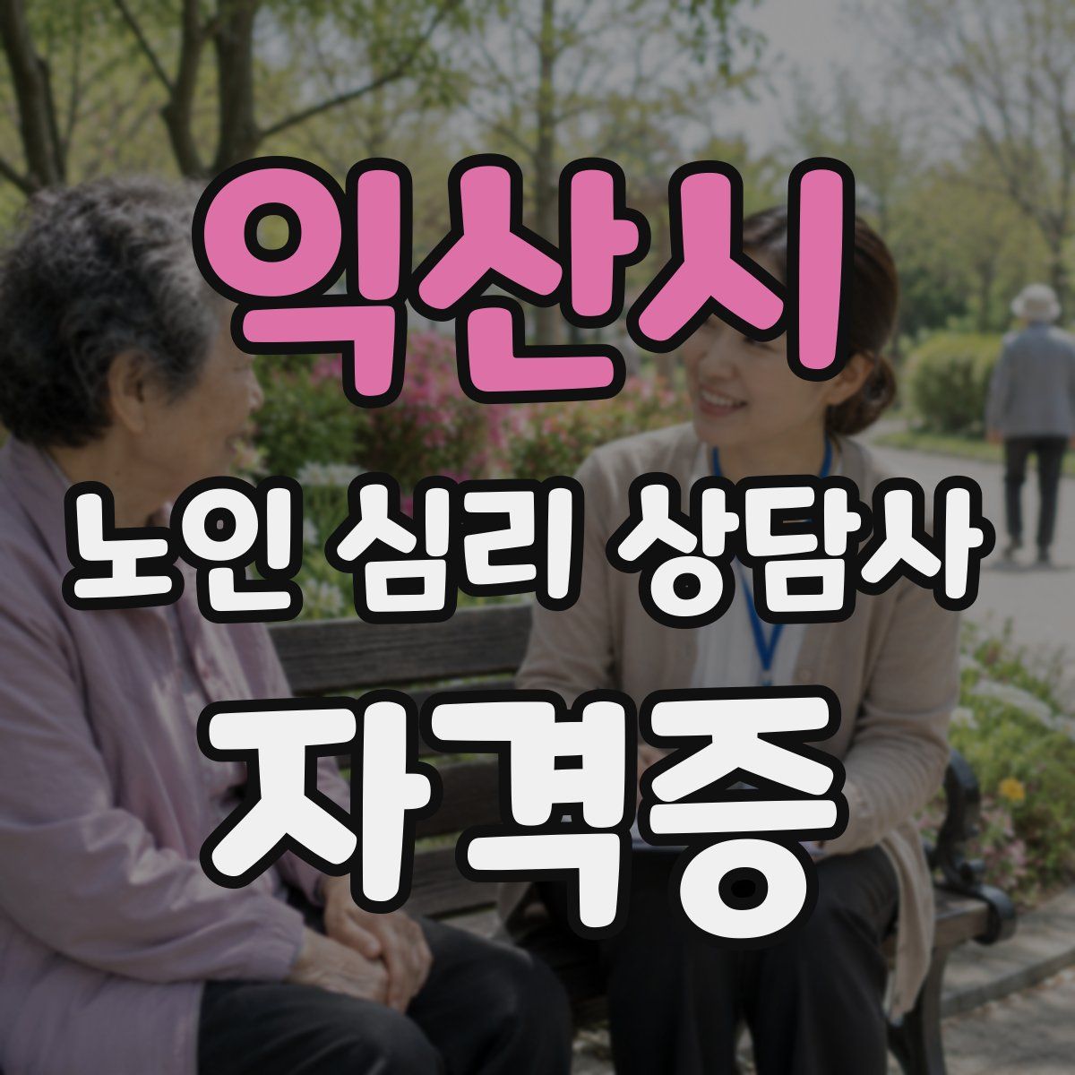 익산시 노인 심리 상담사 자격증