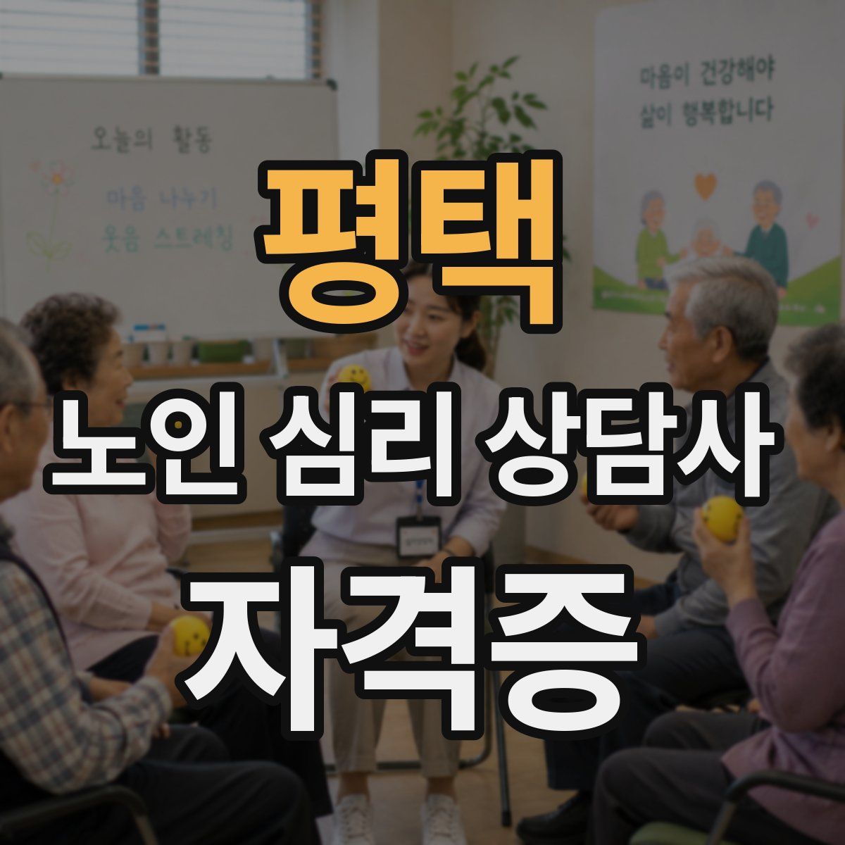 평택 노인 심리 상담사 자격증