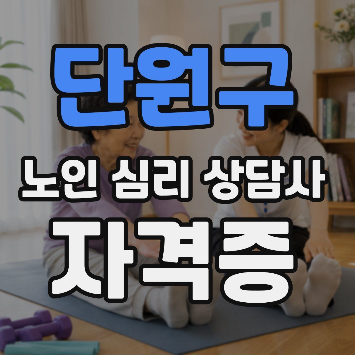 단원구 노인 심리 상담사 자격증