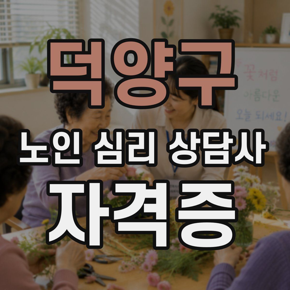 덕양구 노인 심리 상담사 자격증