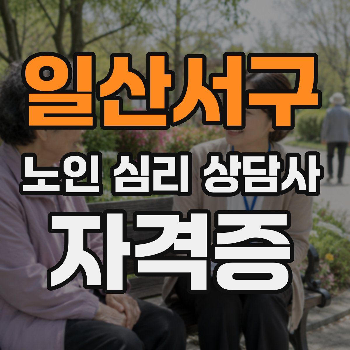 일산서구 노인 심리 상담사 자격증