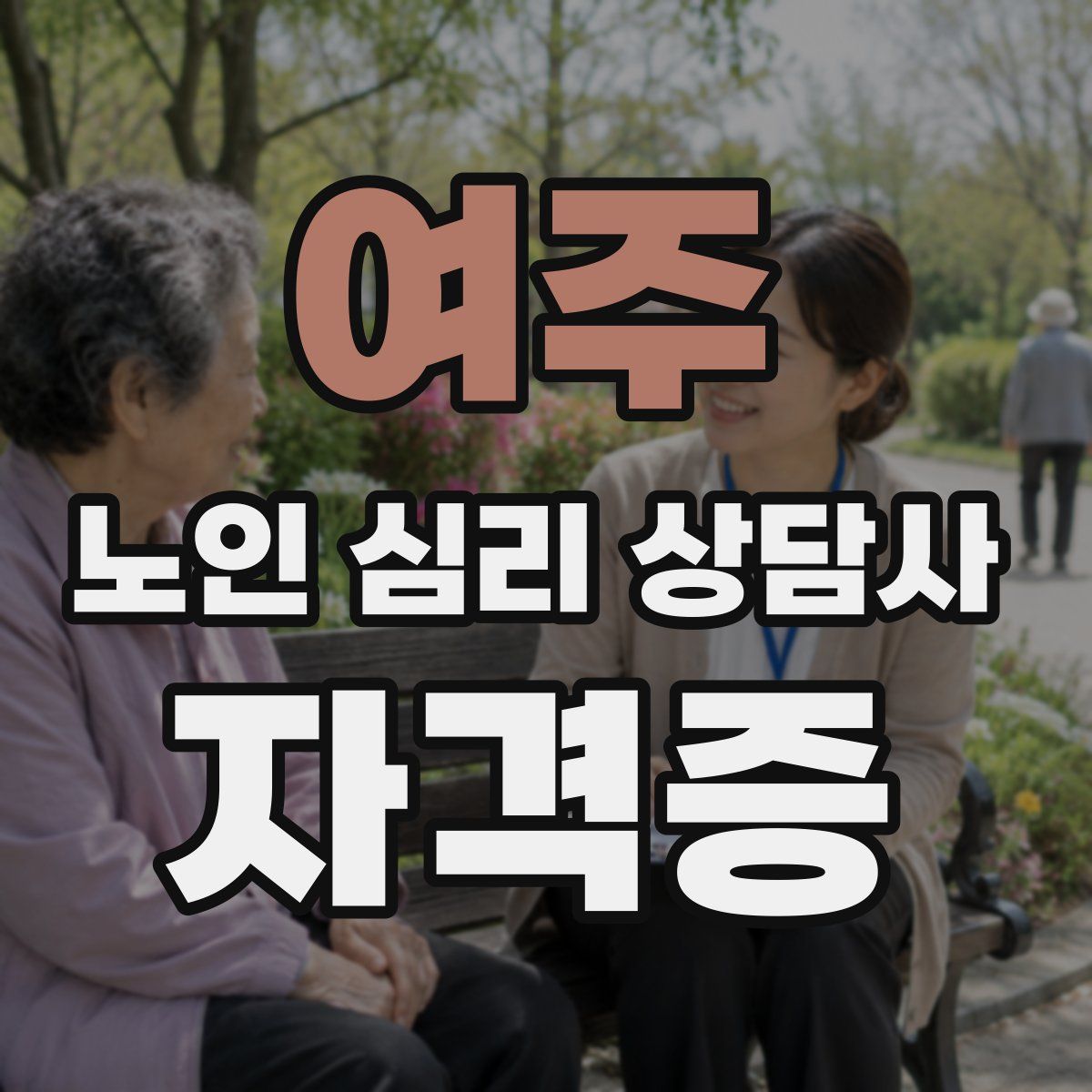 여주 노인 심리 상담사 자격증