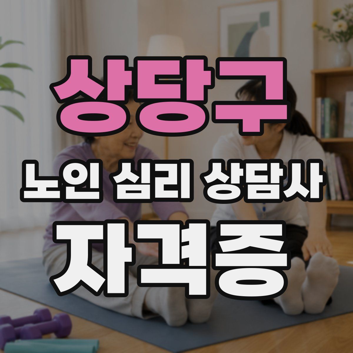 상당구 노인 심리 상담사 자격증