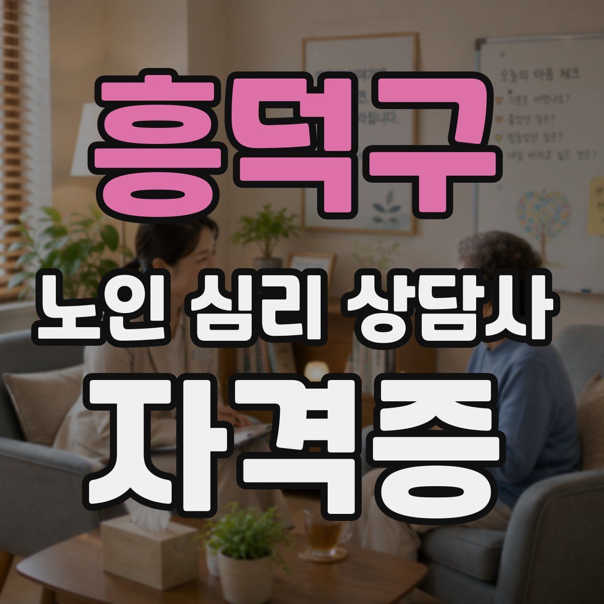 흥덕구 노인 심리 상담사 자격증
