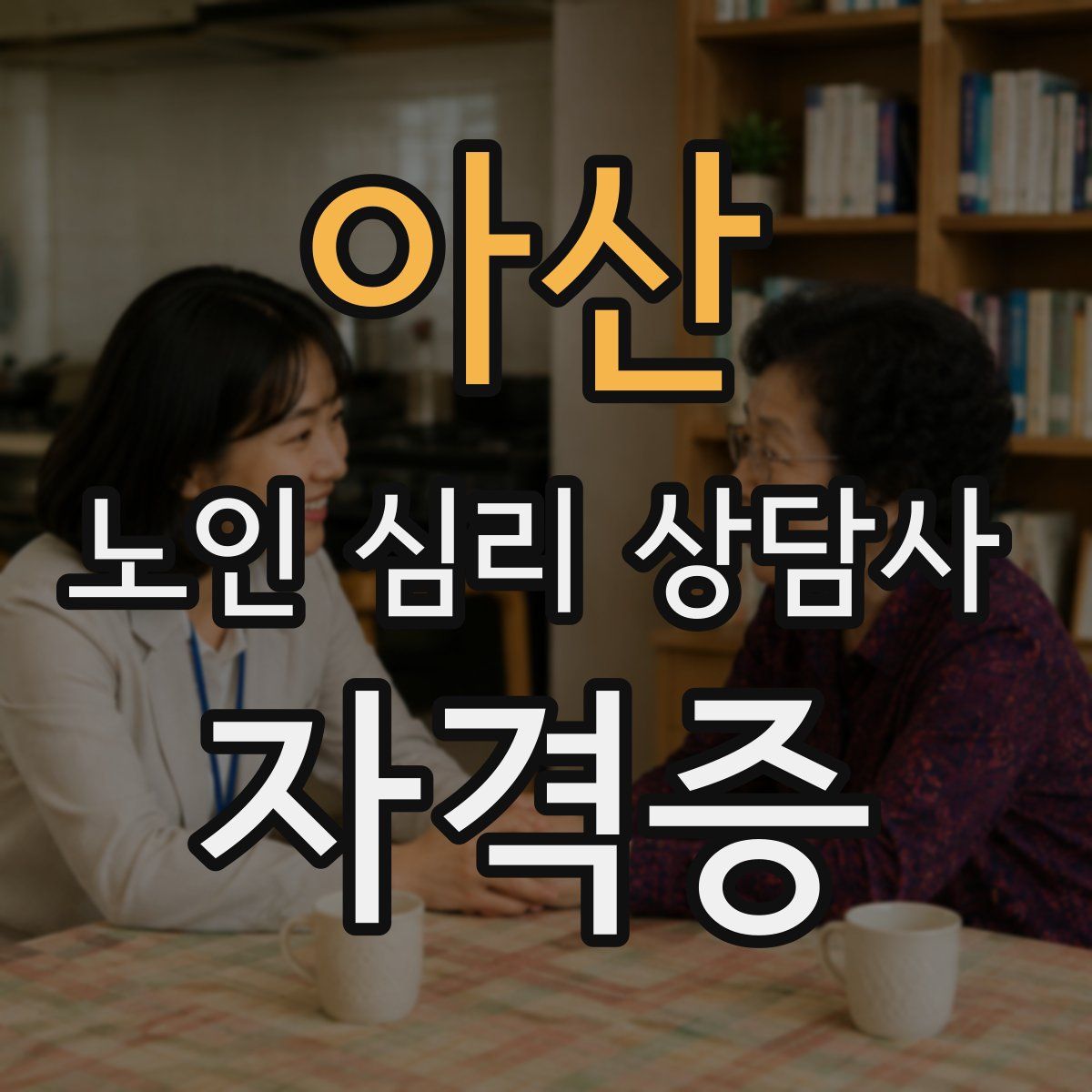 아산 노인 심리 상담사 자격증