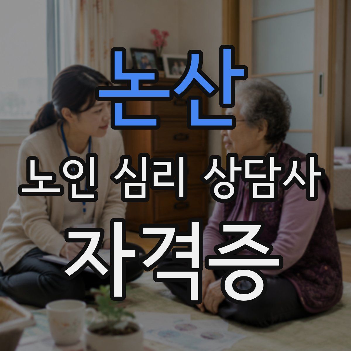논산 노인 심리 상담사 자격증