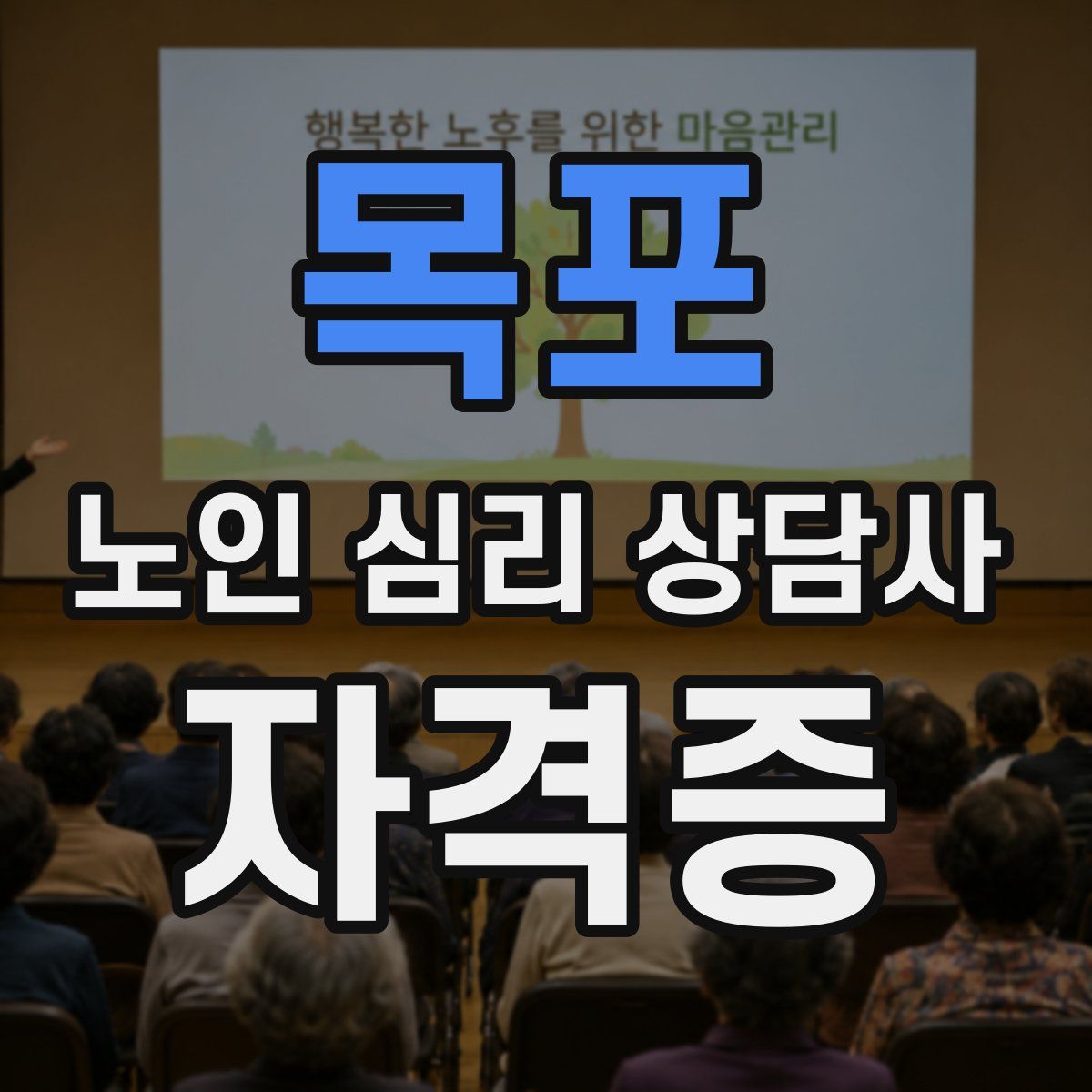 목포 노인 심리 상담사 자격증