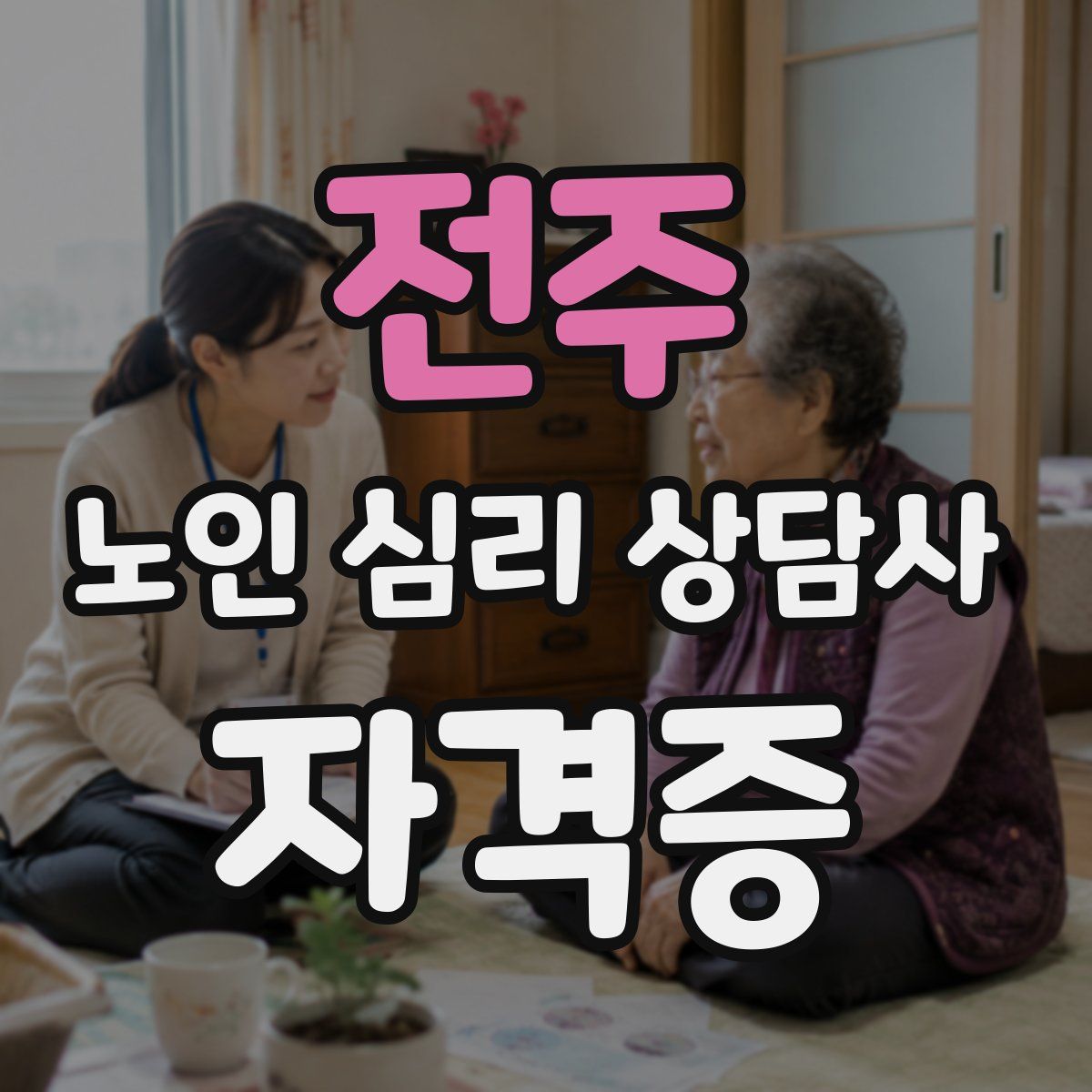 전주 노인 심리 상담사 자격증