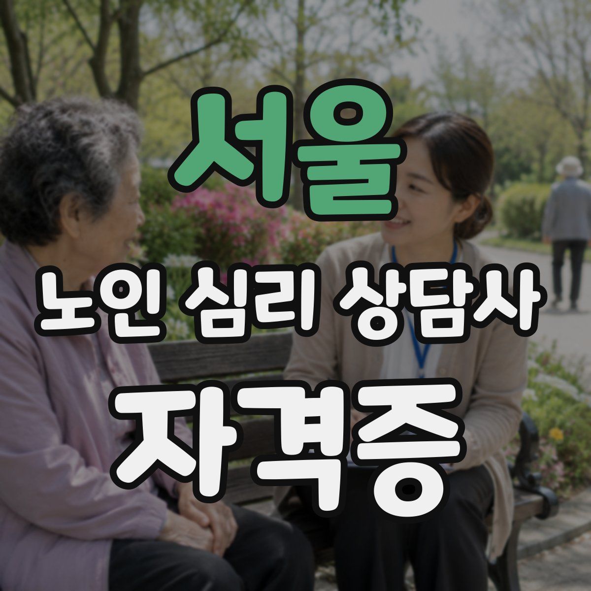 서울 노인 심리 상담사 자격증