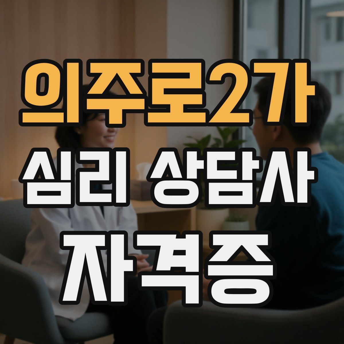 의주로2가 심리 상담사 자격증