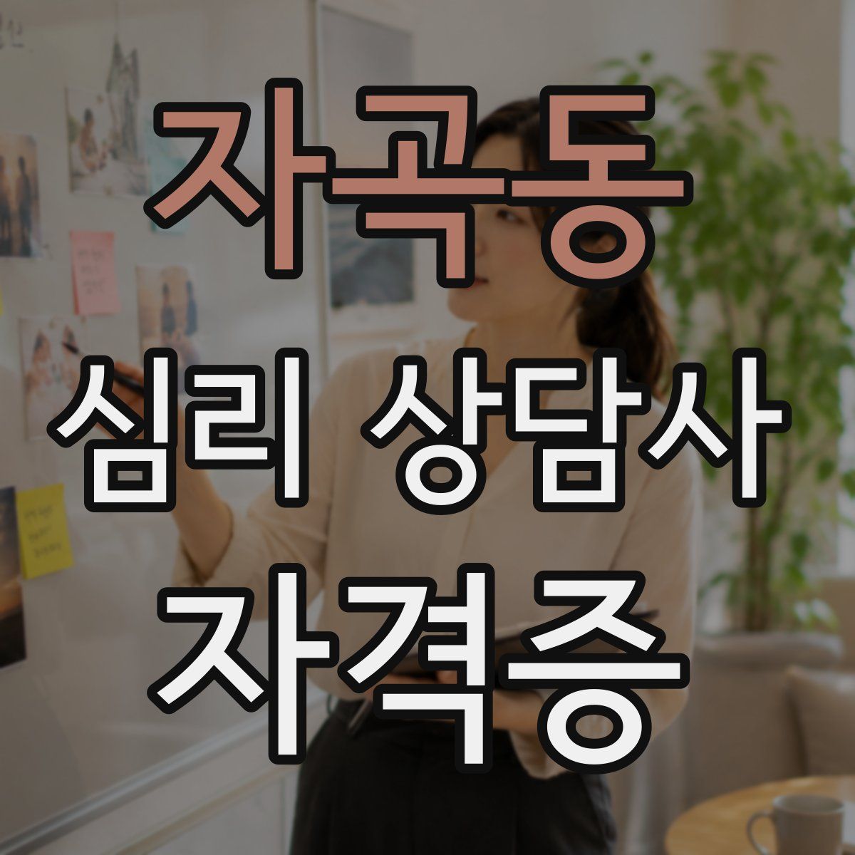 자곡동 심리 상담사 자격증