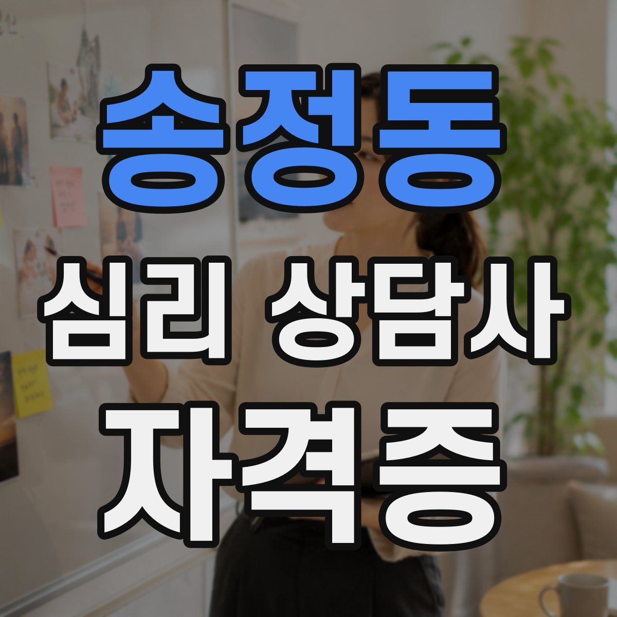 송정동 심리 상담사 자격증