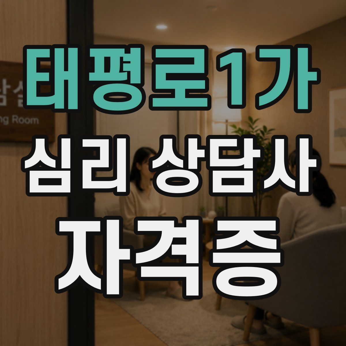 태평로1가 심리 상담사 자격증
