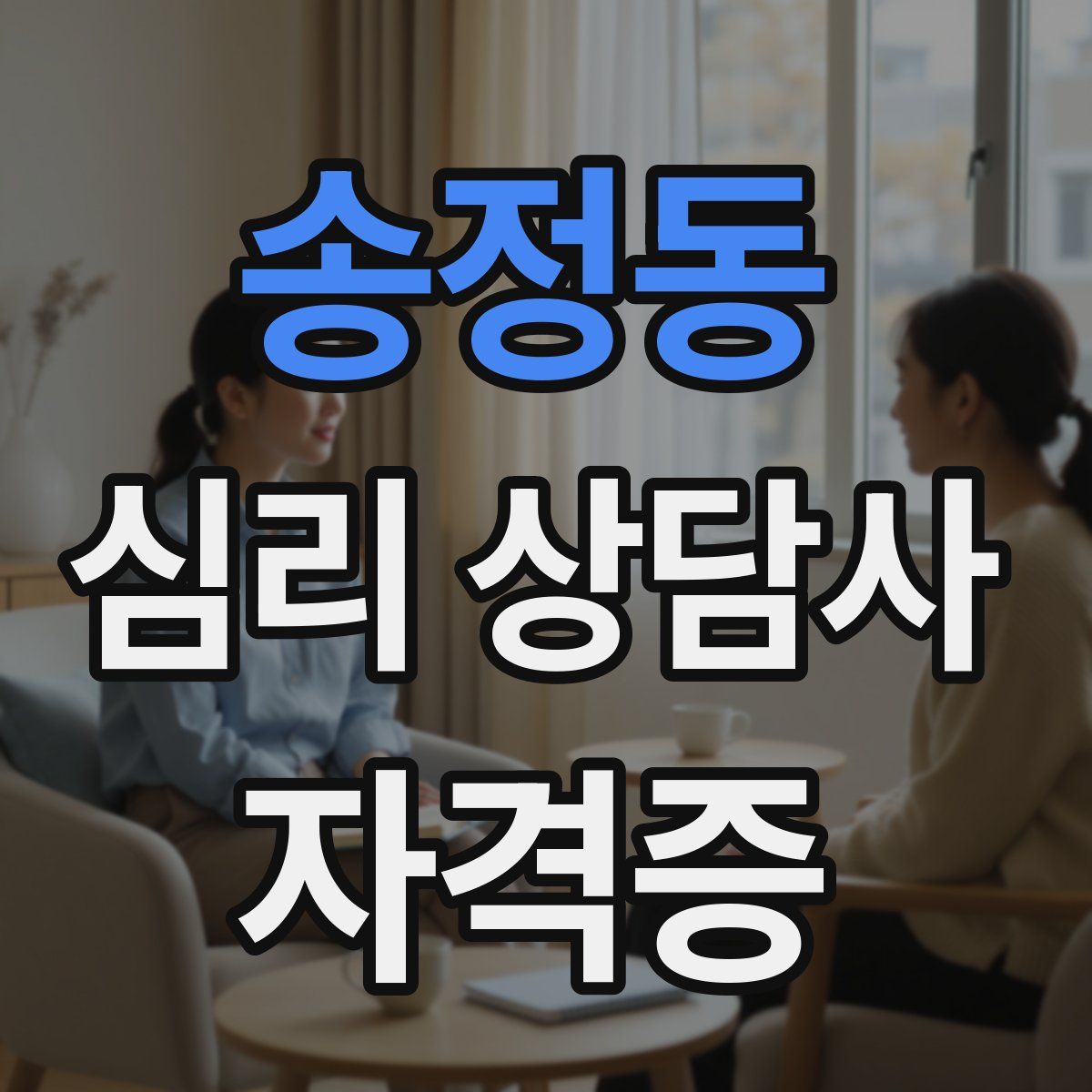 송정동 심리 상담사 자격증