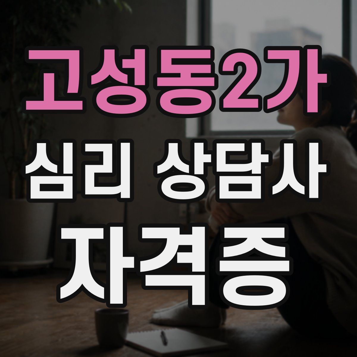 고성동2가 심리 상담사 자격증