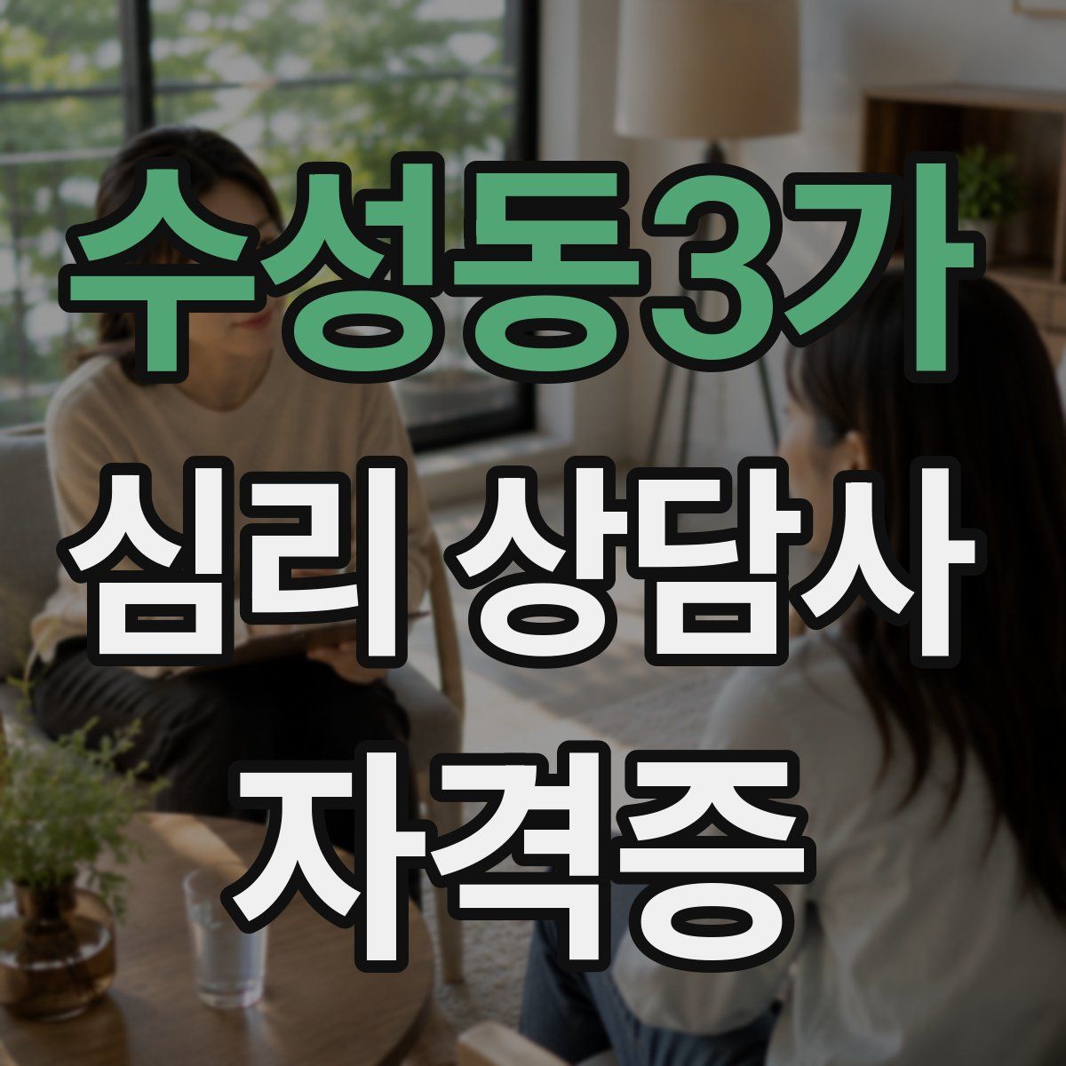 수성동3가 심리 상담사 자격증