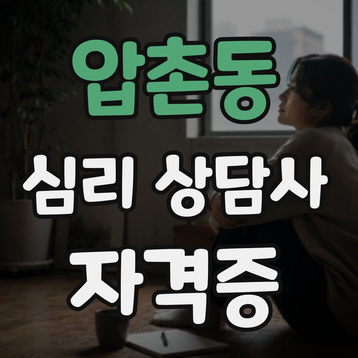 압촌동 심리 상담사 자격증