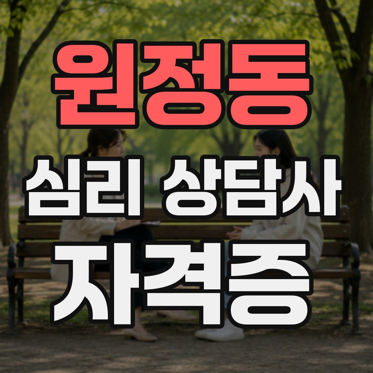 원정동 심리 상담사 자격증