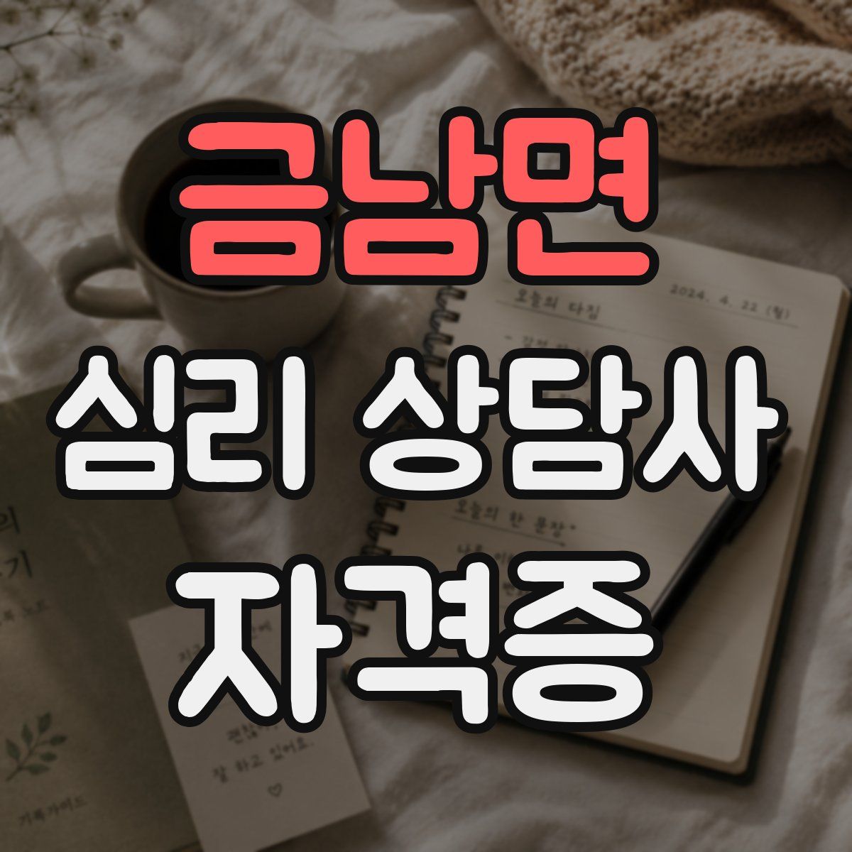 금남면 심리 상담사 자격증