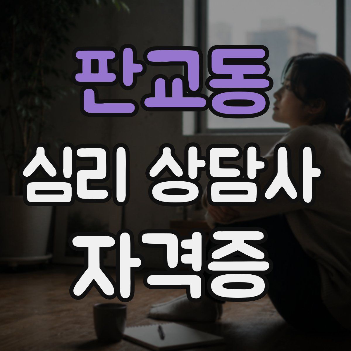 판교동 심리 상담사 자격증