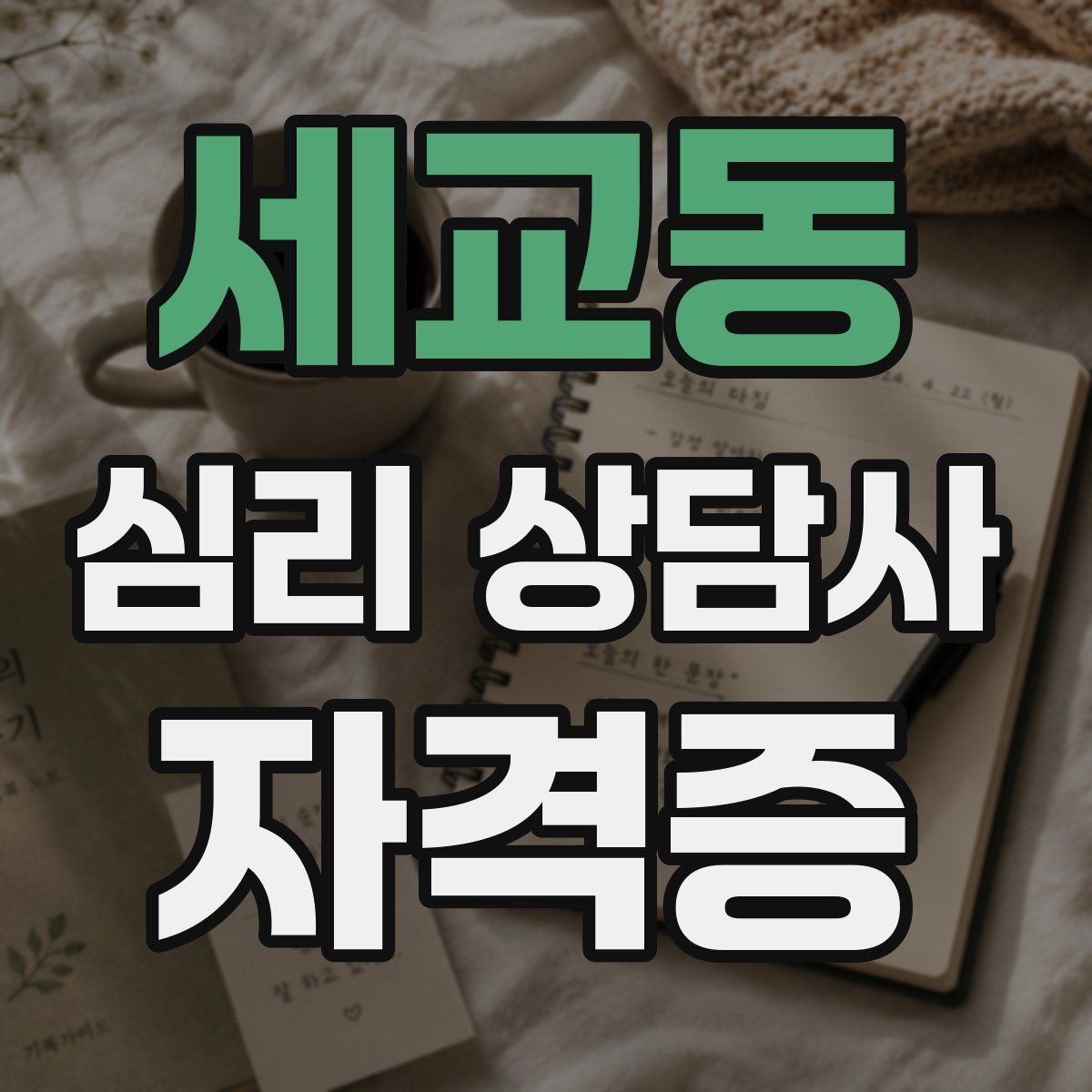 세교동 심리 상담사 자격증