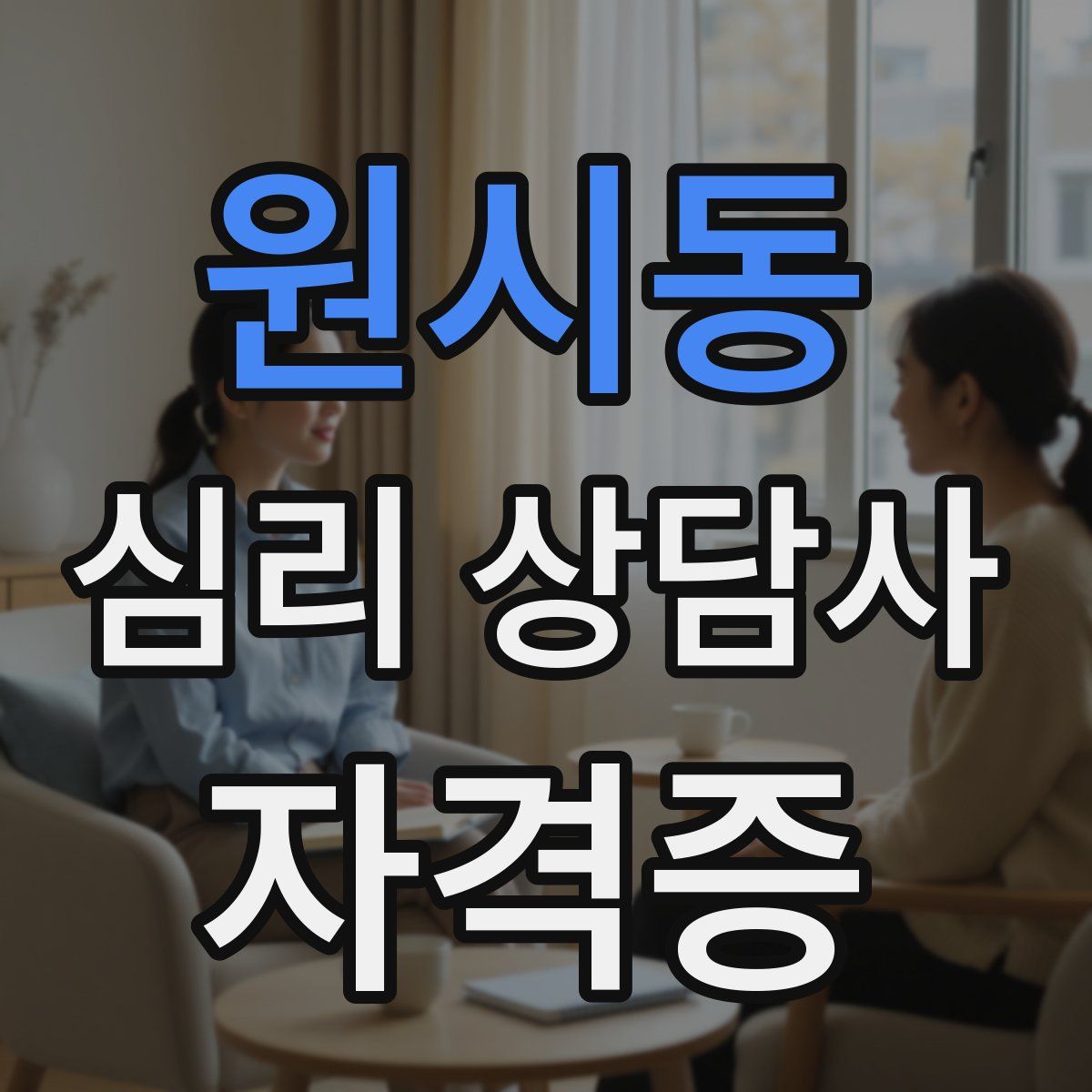 원시동 심리 상담사 자격증