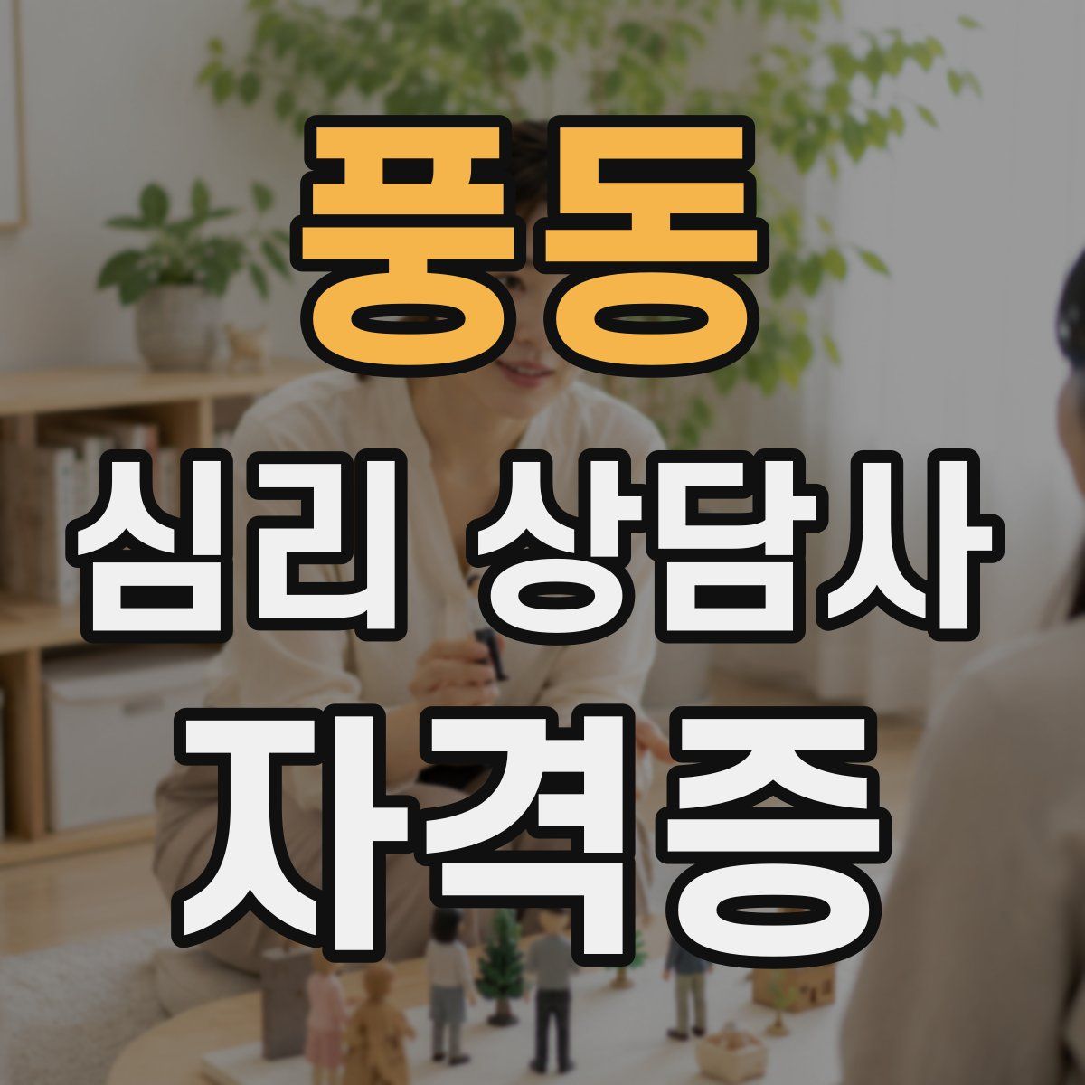 풍동 심리 상담사 자격증