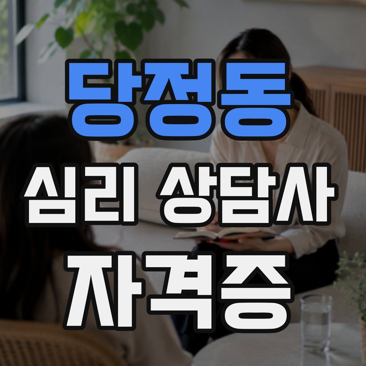 당정동 심리 상담사 자격증