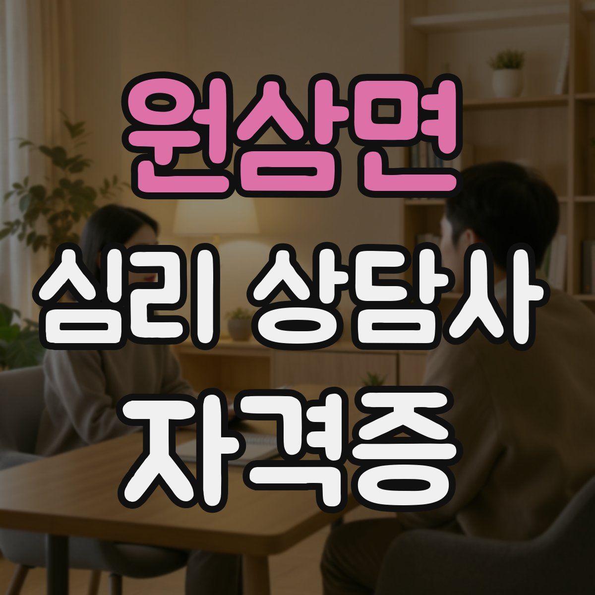 원삼면 심리 상담사 자격증