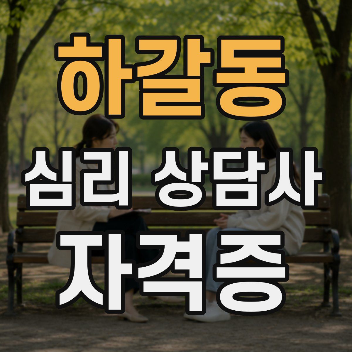 하갈동 심리 상담사 자격증