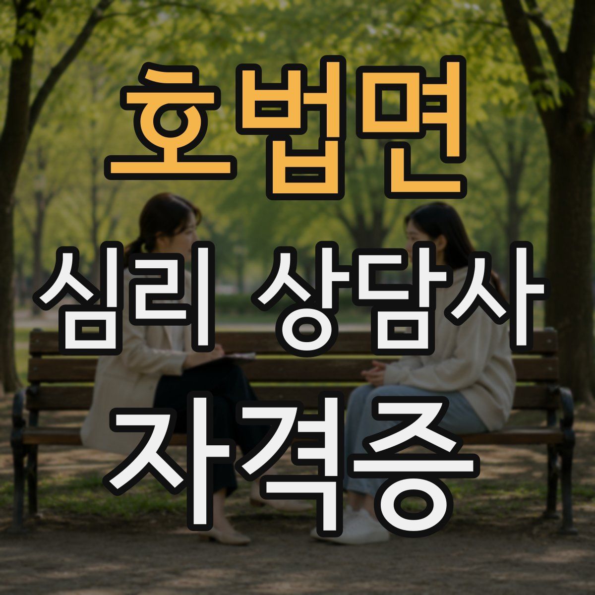 호법면 심리 상담사 자격증