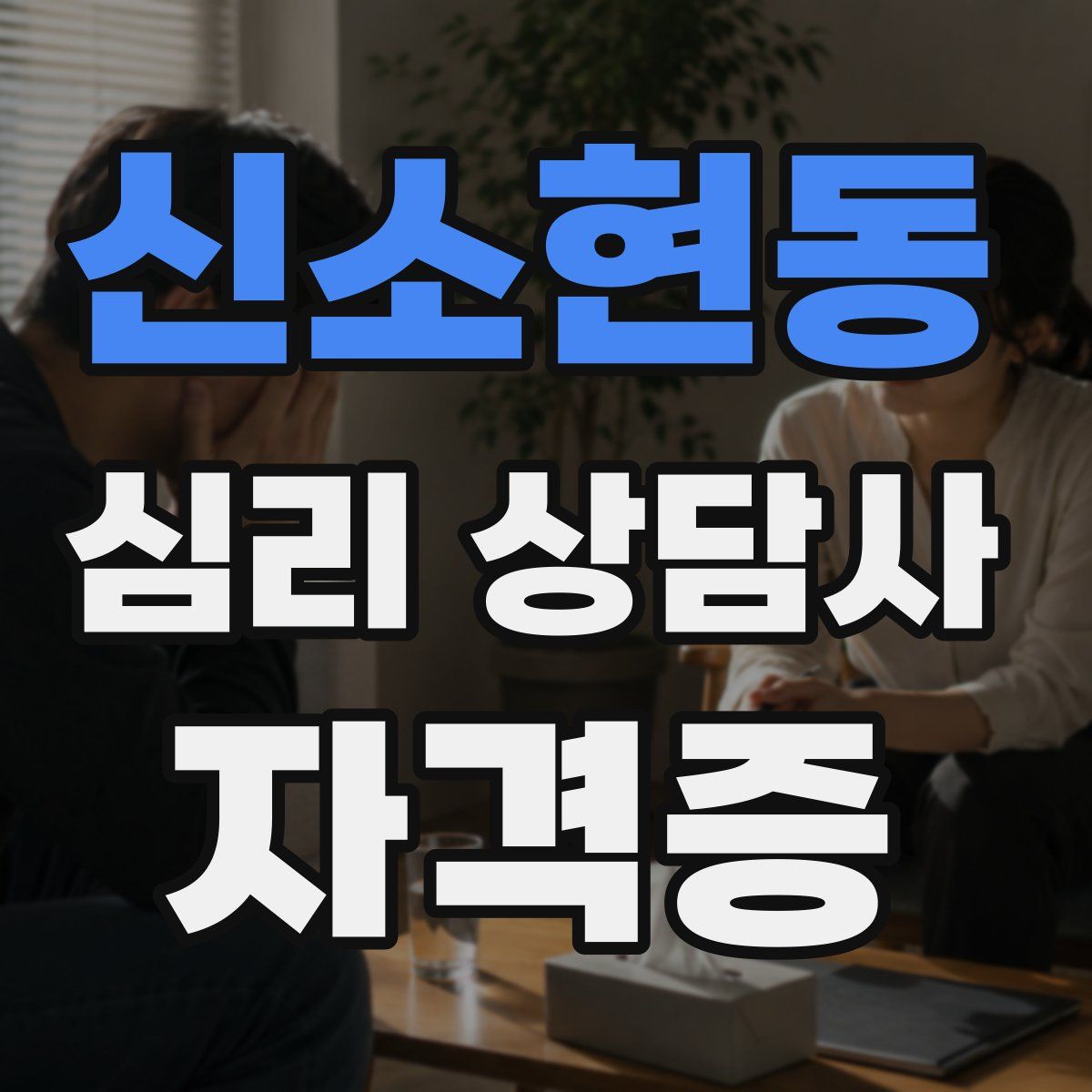 신소현동 심리 상담사 자격증