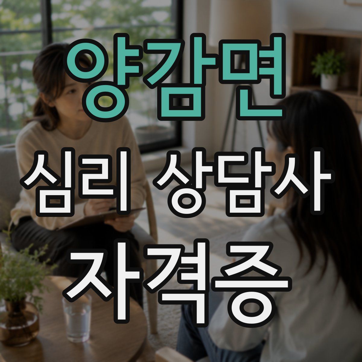 양감면 심리 상담사 자격증